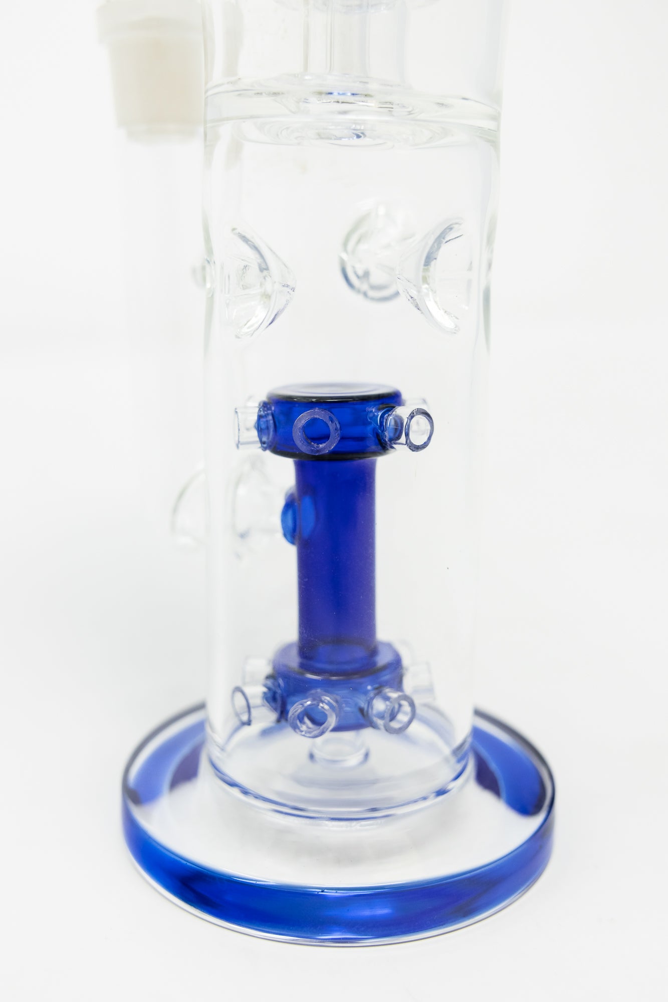 15" Blue Double Percolator Bong w/ Ice Catcher