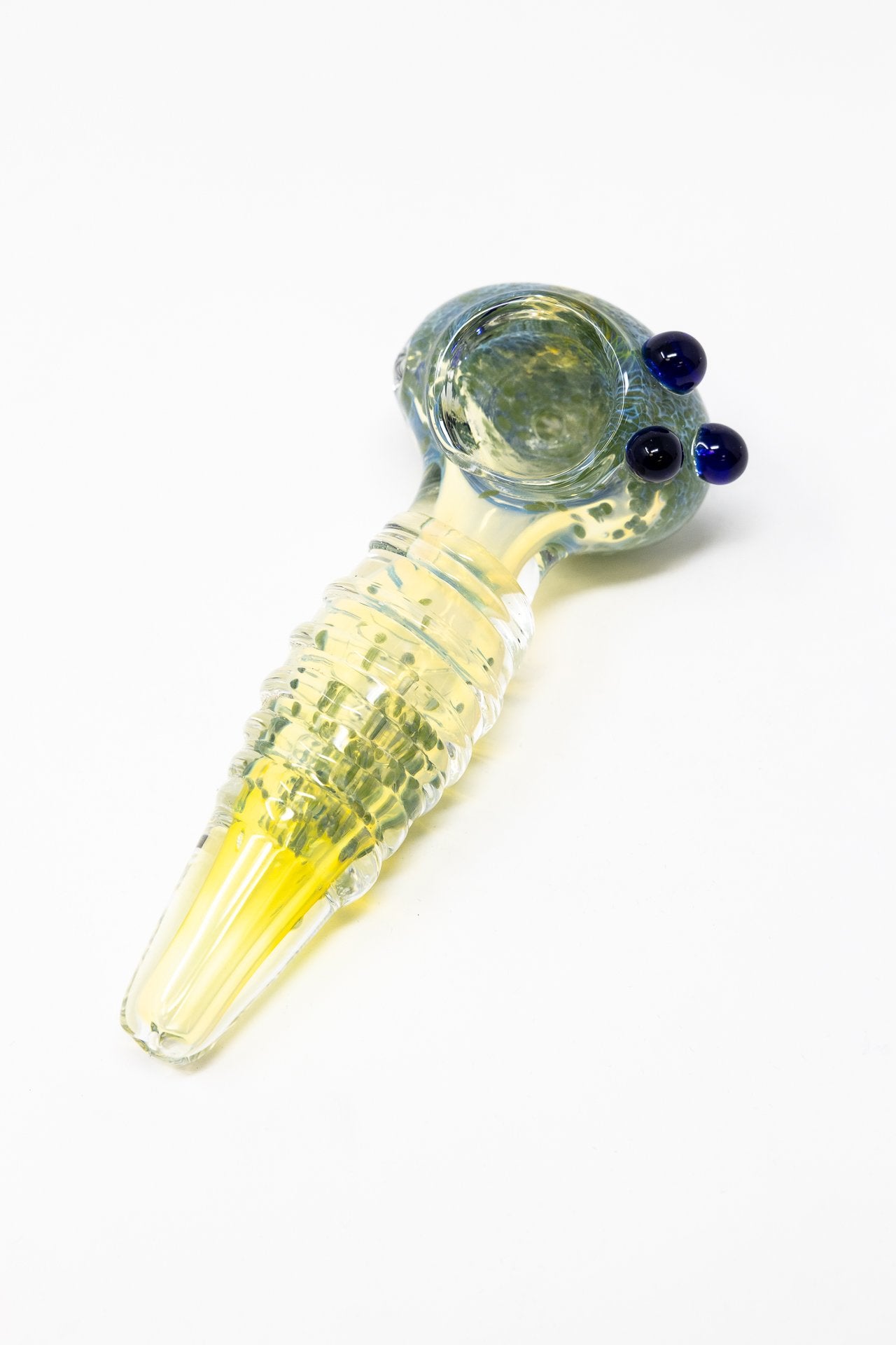 5" Green Fumed Color Changing Spoon Hand Pipe