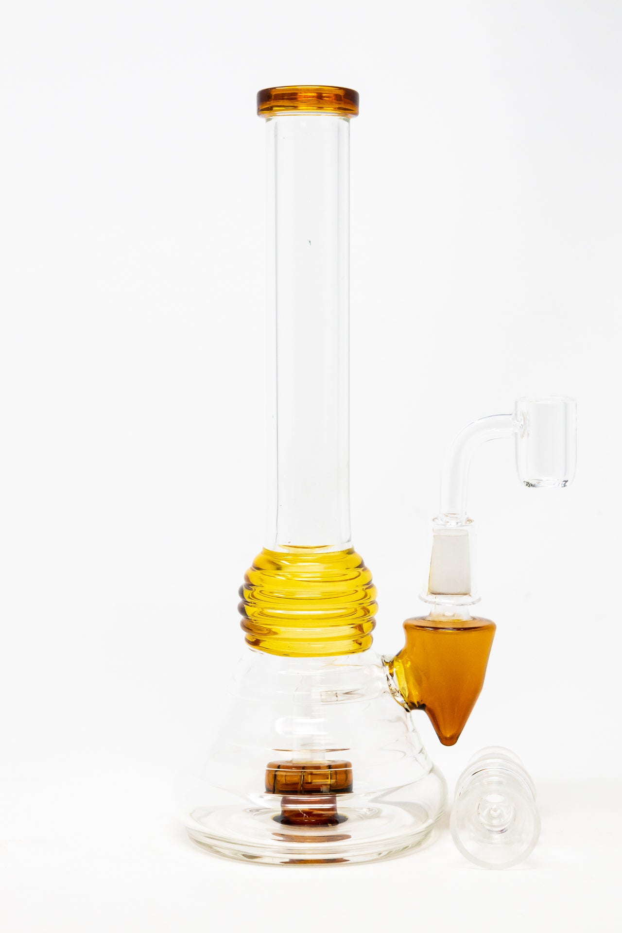 10" Yellow Multiring Dab Rig