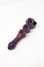 6" Red/Orange Triple Bowl Hand Pipe