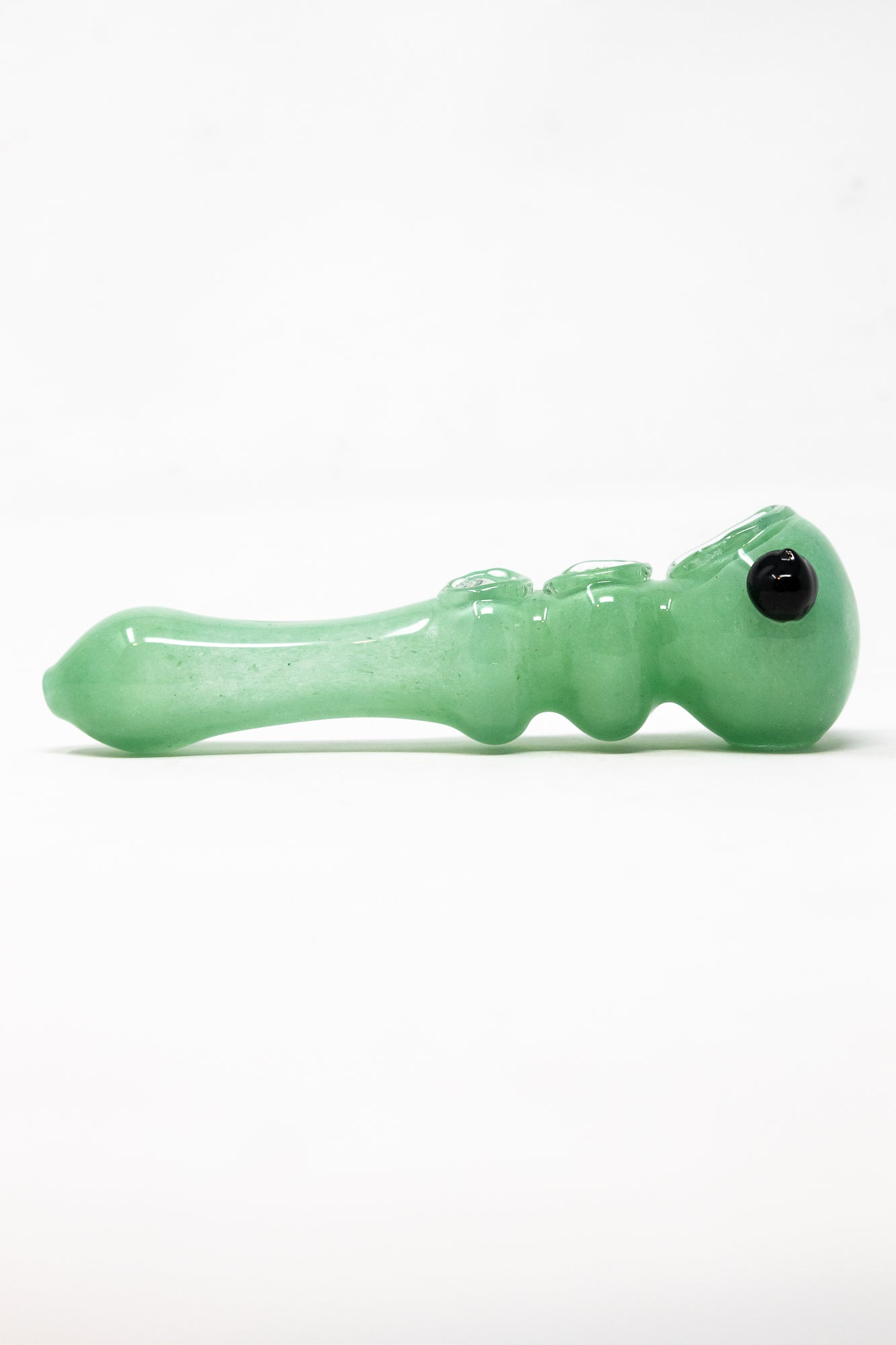 6" Light Green Triple Bowl Hand Pipe StonedGenie.com