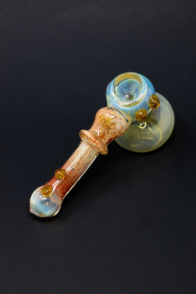 6" Fumed Color Changing Hammer Bubbler