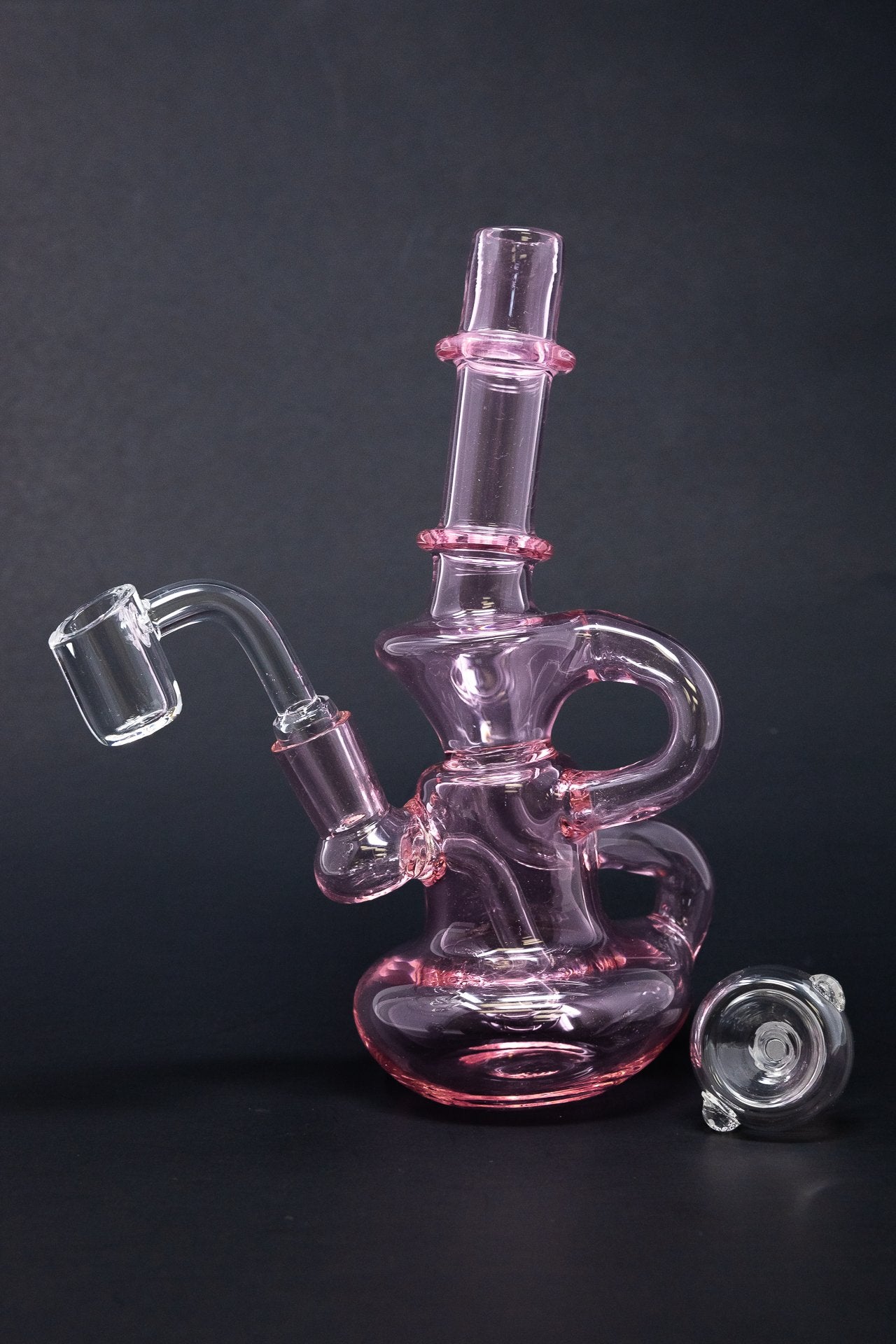 6" Pink Diablo Recycler Dab Rig