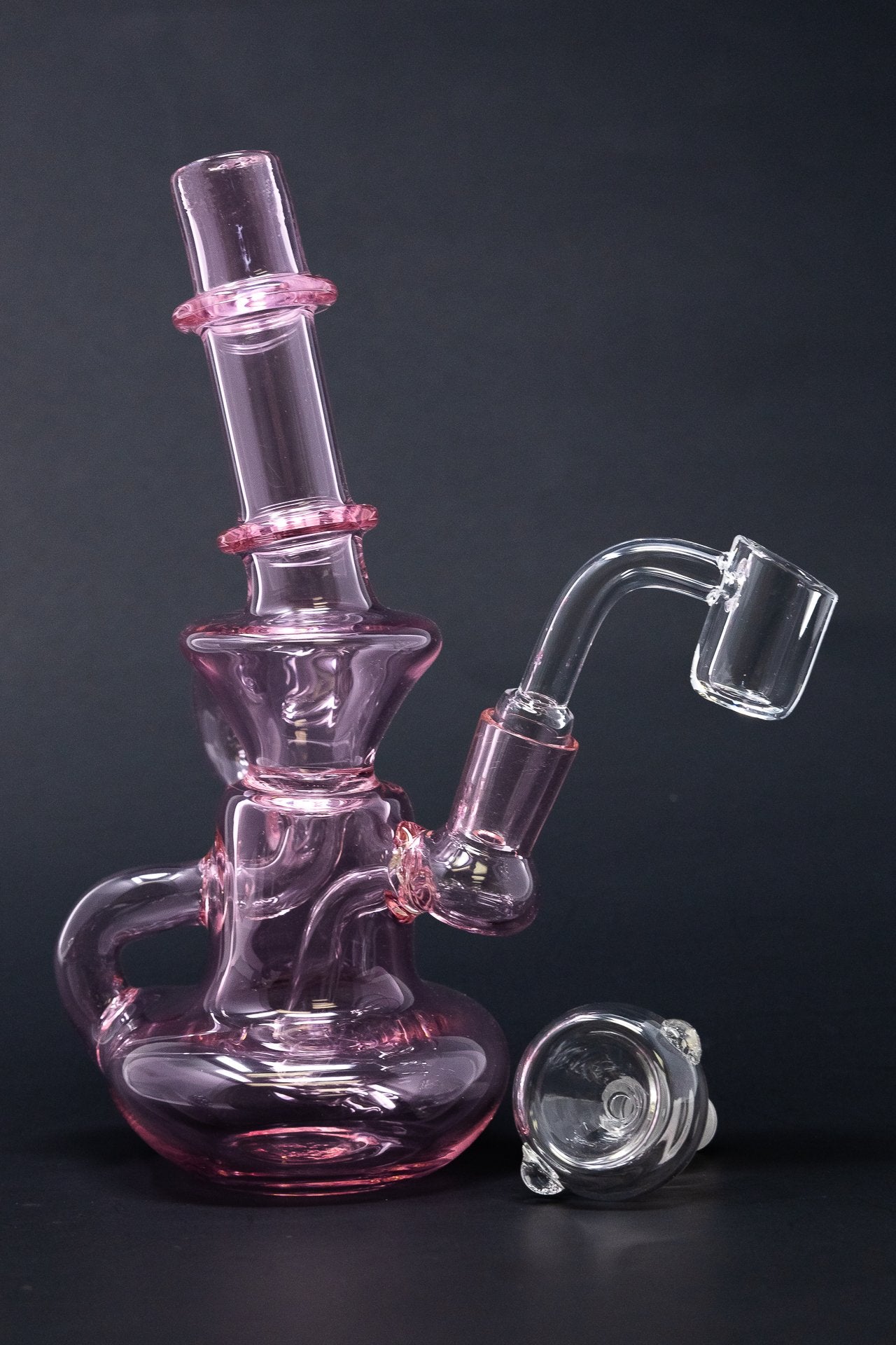 6" Pink Diablo Recycler Dab Rig