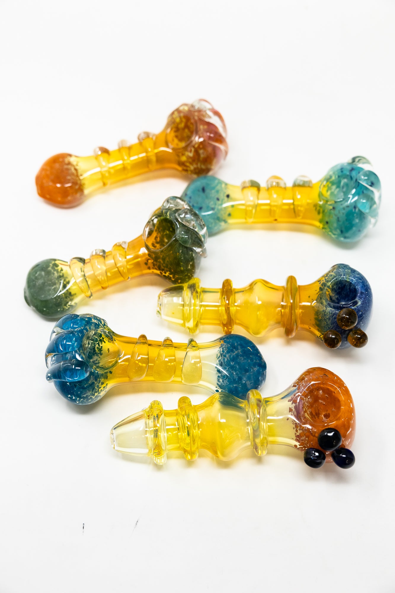 5" Mystery Fumed Candy Crush Glass Hand Pipe