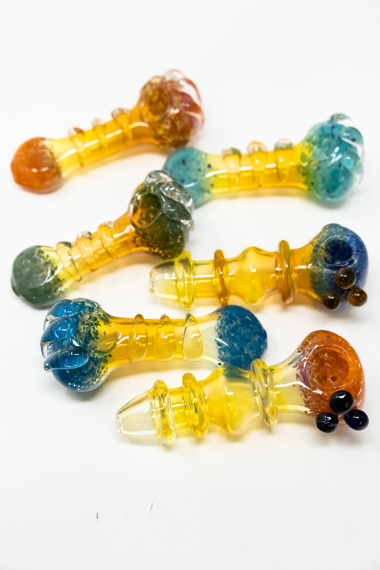 5" Mystery Fumed Candy Crush Glass Hand Pipe