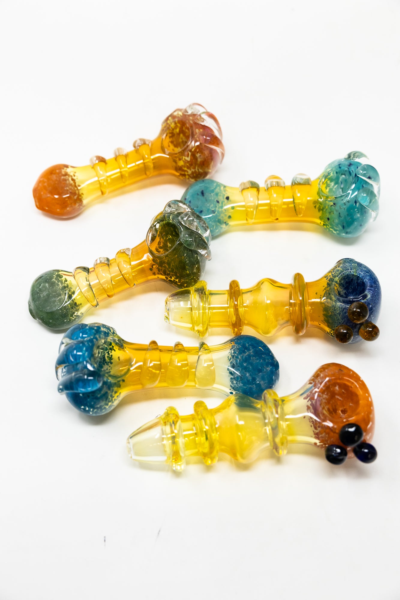 5" Mystery Fumed Candy Crush Glass Hand Pipe