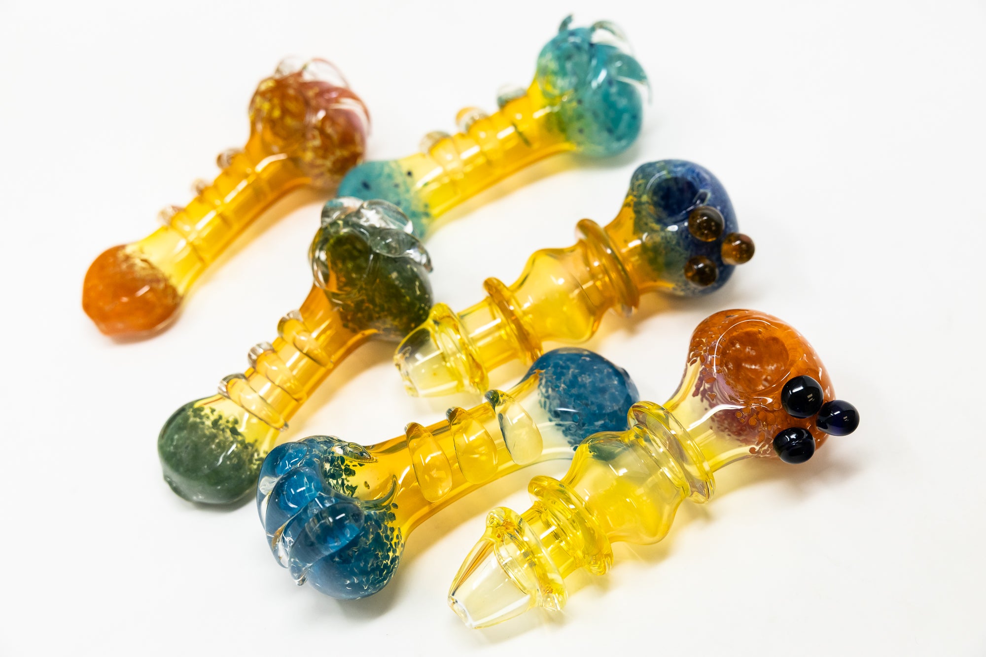 5" Mystery Fumed Candy Crush Glass Hand Pipe
