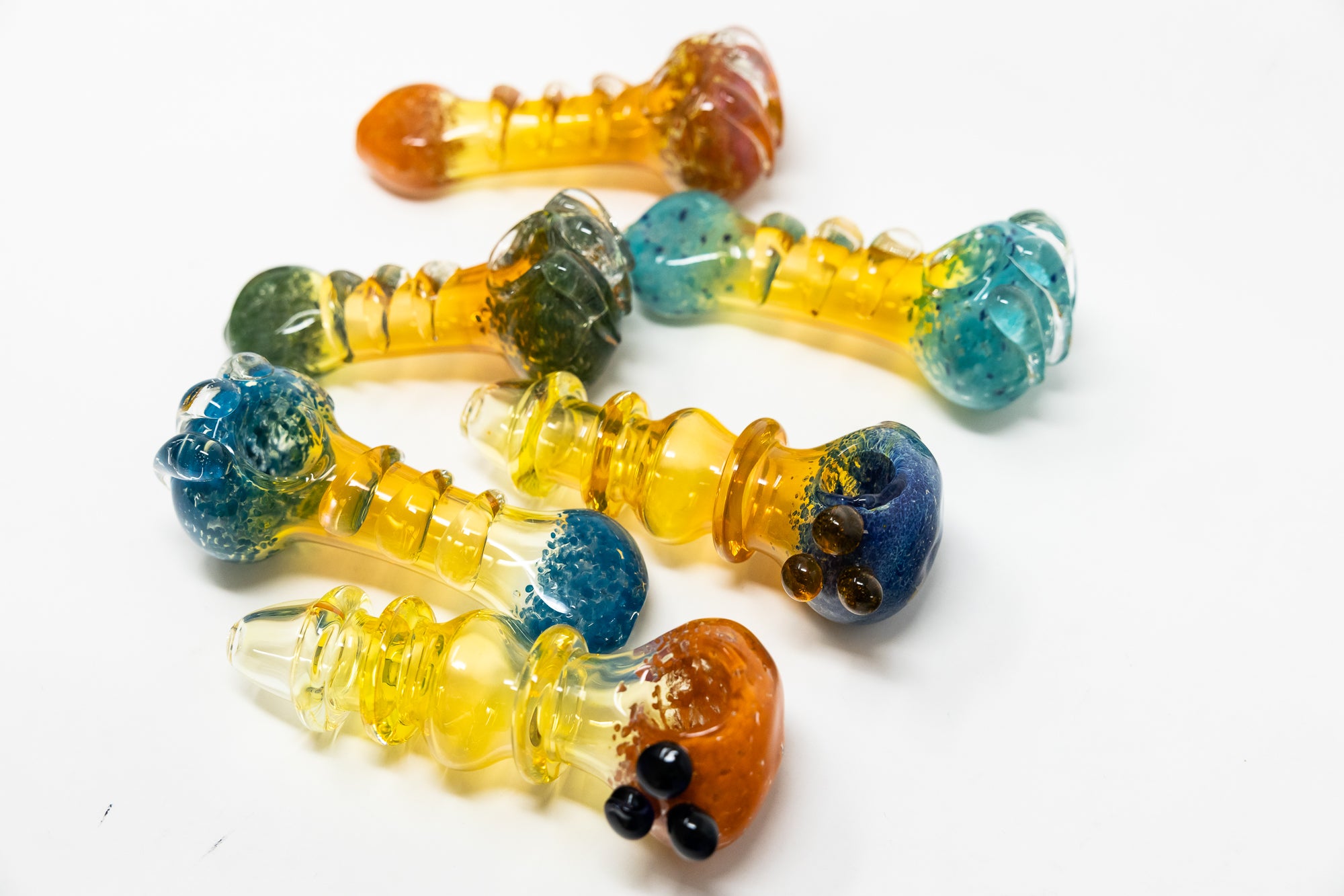 5" Mystery Fumed Candy Crush Glass Hand Pipe