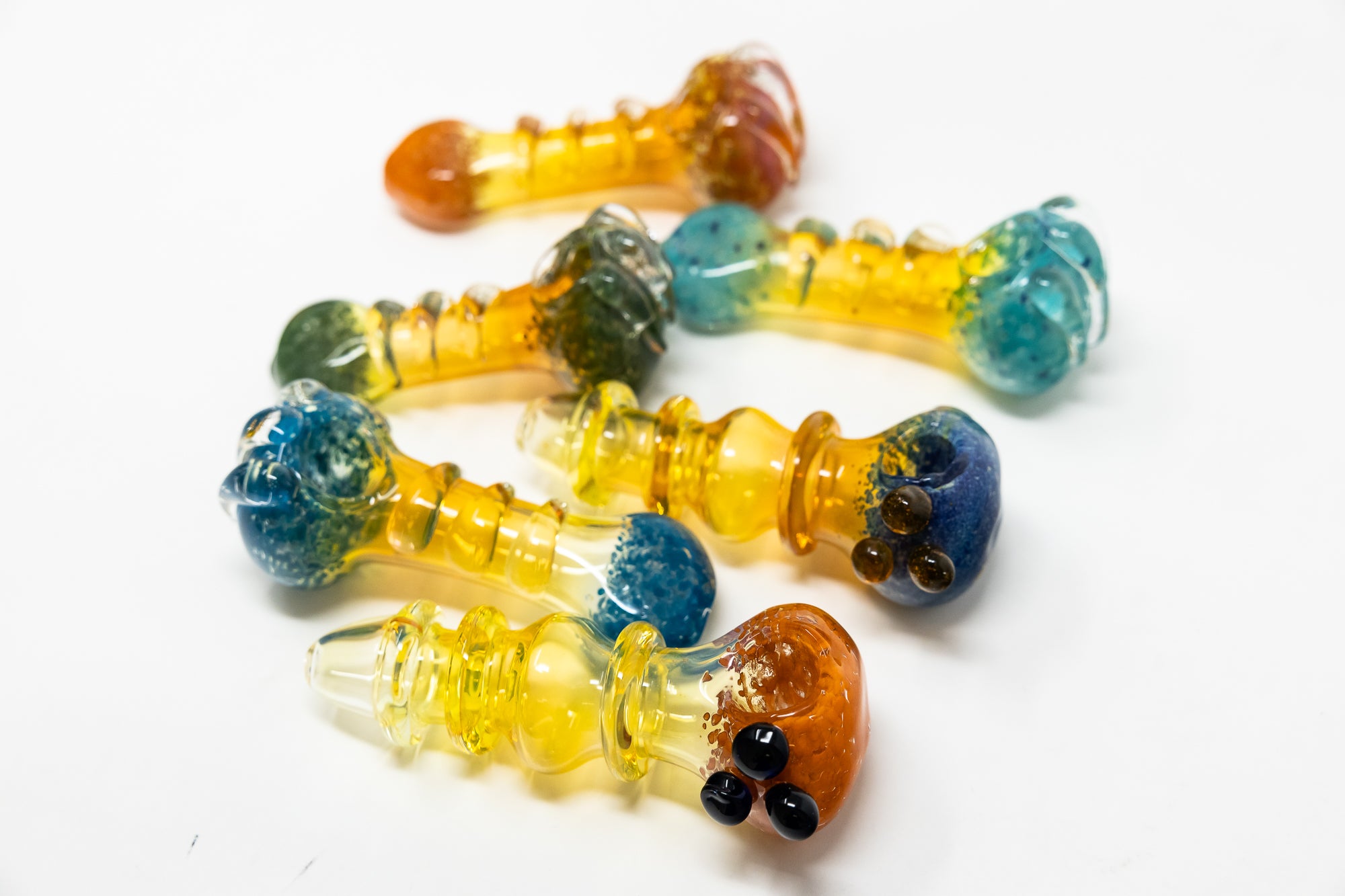 5" Mystery Fumed Candy Crush Glass Hand Pipe