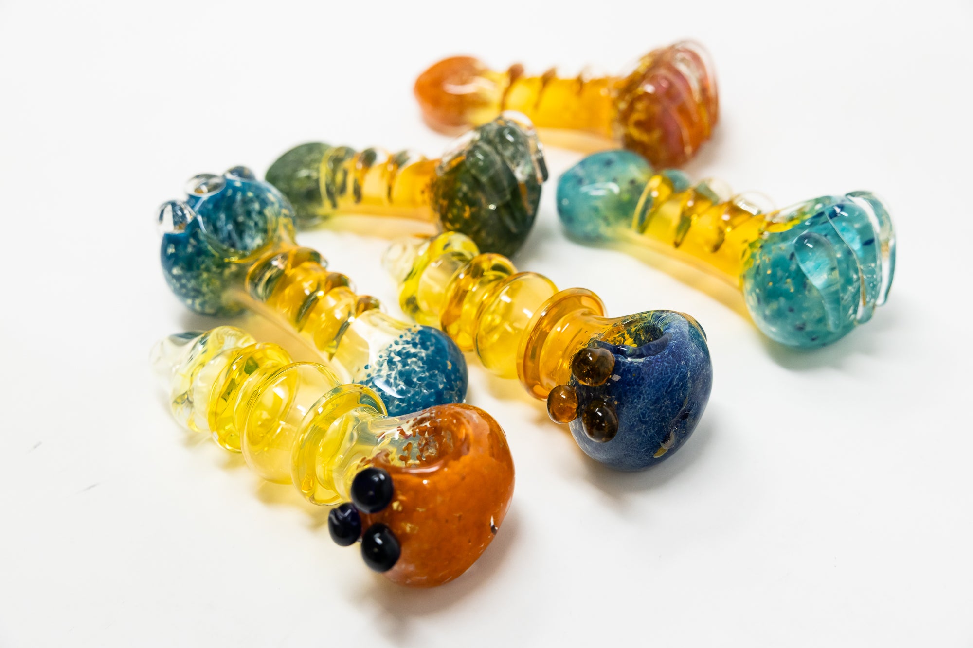 5" Mystery Fumed Candy Crush Glass Hand Pipe