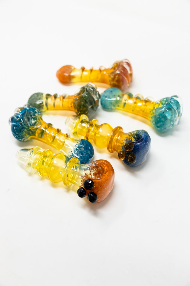 5" Mystery Fumed Candy Crush Glass Hand Pipe