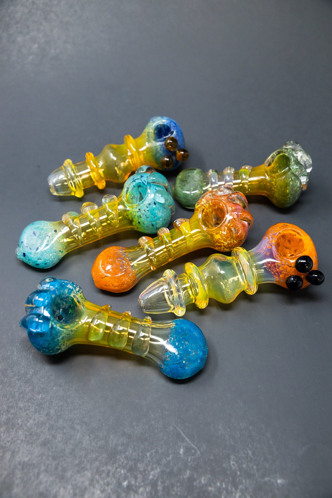 5" Mystery Fumed Candy Crush Glass Hand Pipe