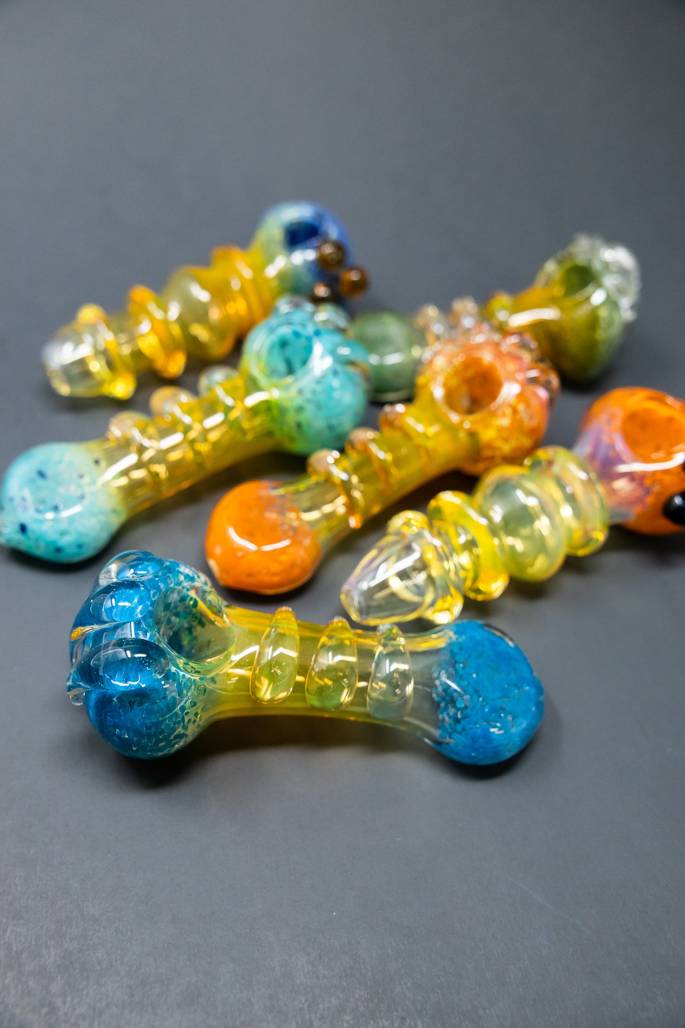 5" Mystery Fumed Candy Crush Glass Hand Pipe