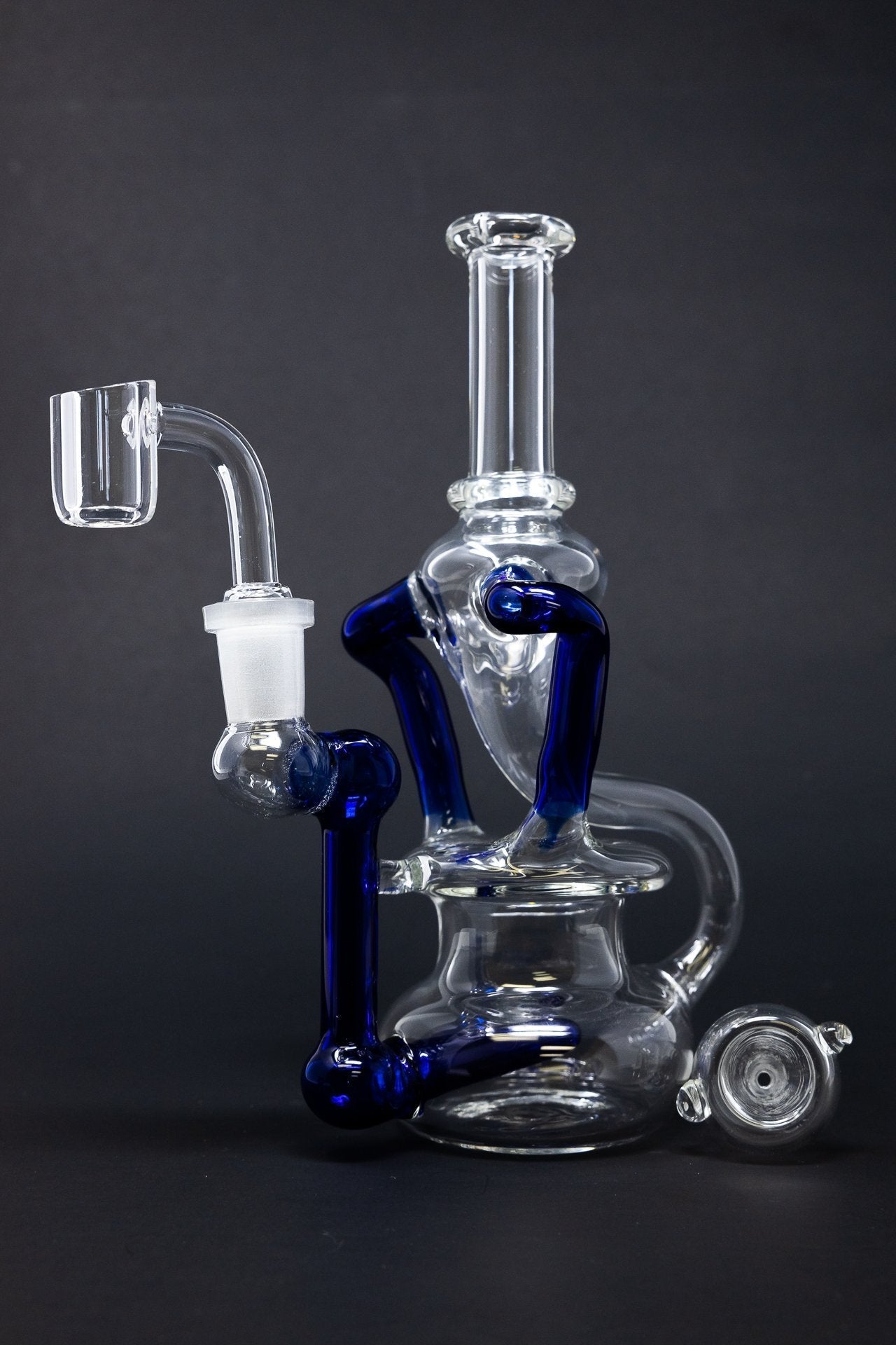 7" Colored Joint Recycler Dab Rig StonedGenie.com