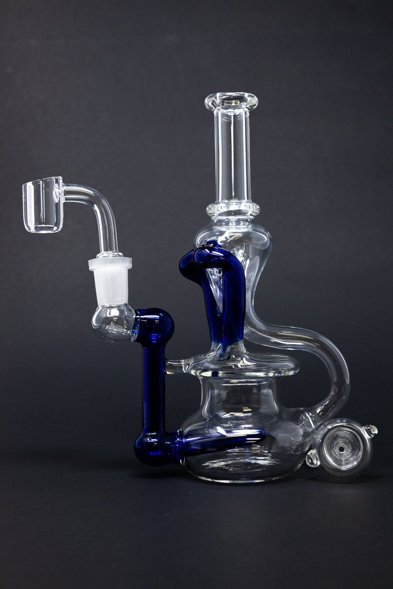7" Colored Joint Recycler Dab Rig StonedGenie.com