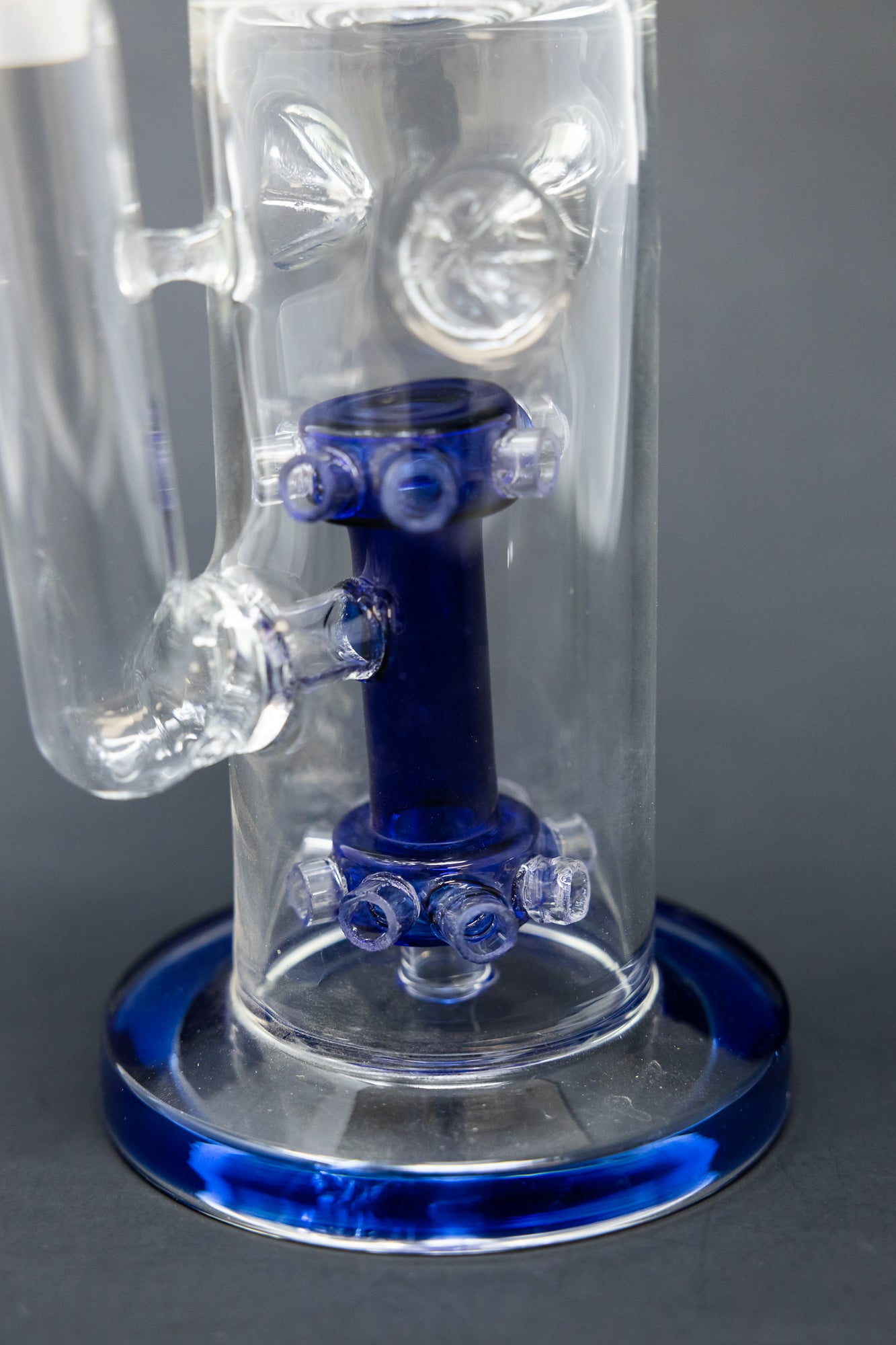 15" Blue Double Percolator Bong w/ Ice Catcher