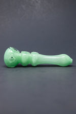 6" Light Green Triple Bowl Hand Pipe