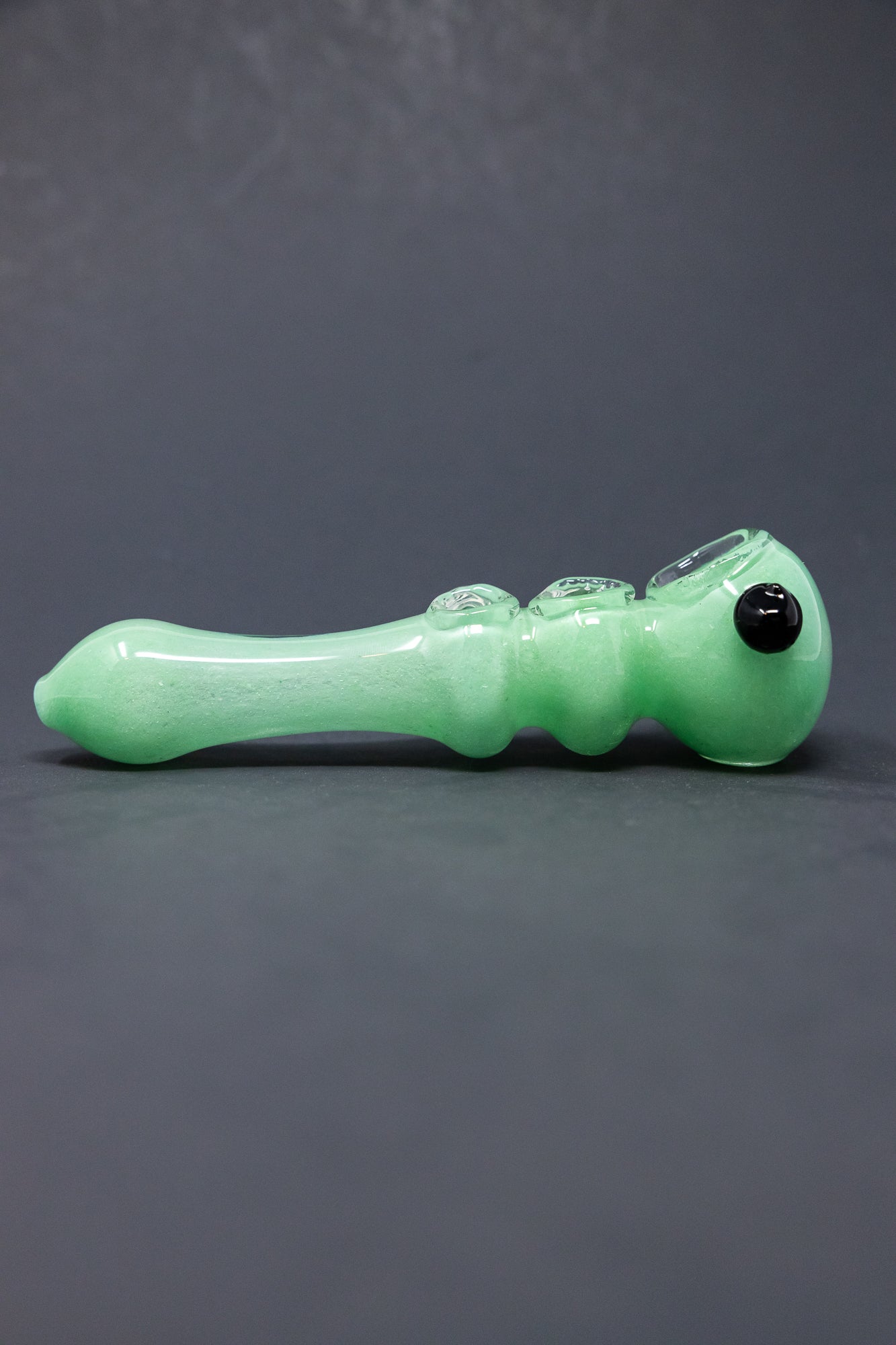 6" Light Green Triple Bowl Hand Pipe StonedGenie.com