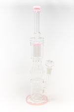 16" Pink Twisted Double Percolator w/ Splash Guard