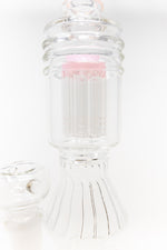 16" Pink Twisted Double Percolator w/ Splash Guard