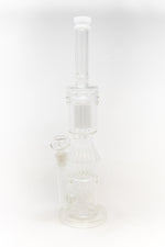16" White Twisted Double Percolator w/ Splash Guard