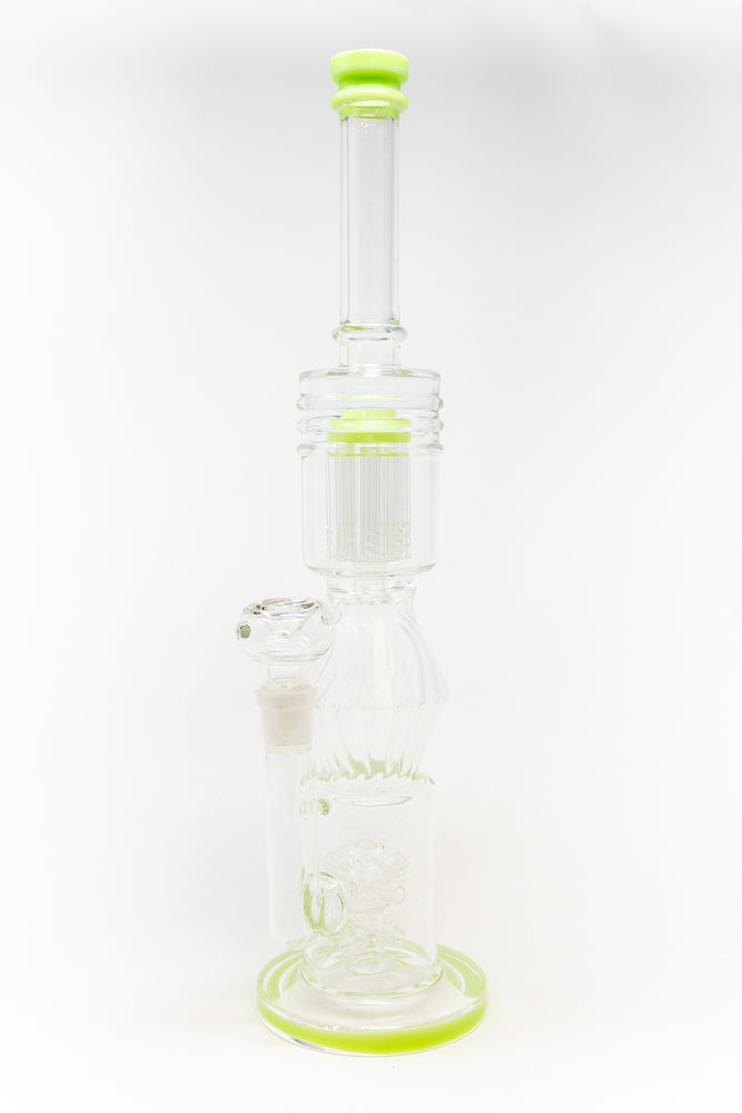 16" Lime Green Twisted Double Percolator w/ Splash Guard