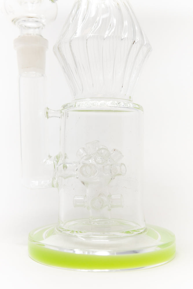 16" Lime Green Twisted Double Percolator w/ Splash Guard