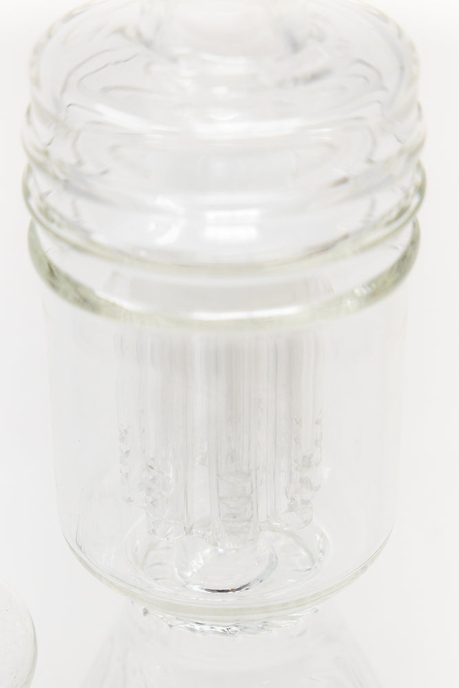 16" White Twisted Double Percolator w/ Splash Guard