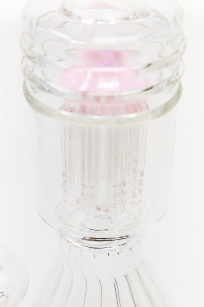 16" Pink Twisted Double Percolator w/ Splash Guard