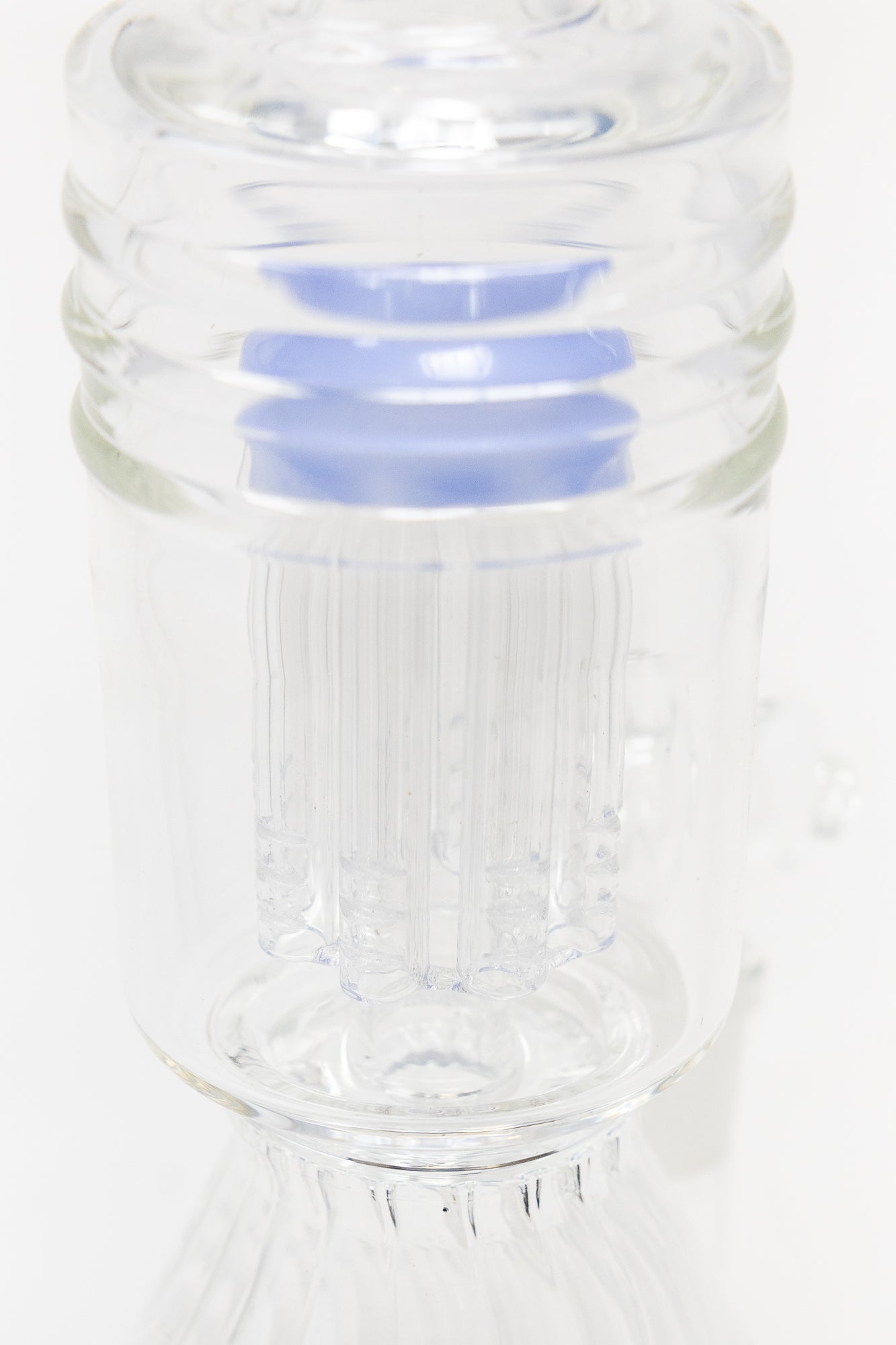 16" Light Blue Twisted Double Percolator w/ Splash Guard