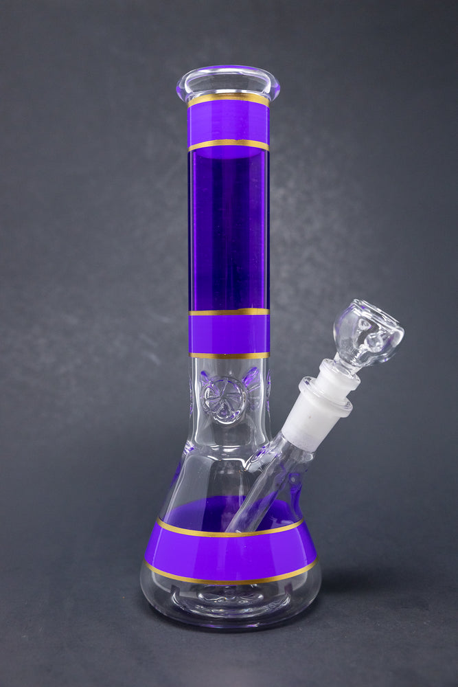 Gili Glass – Purple Clouds 6 Tree Perc Mini Bong