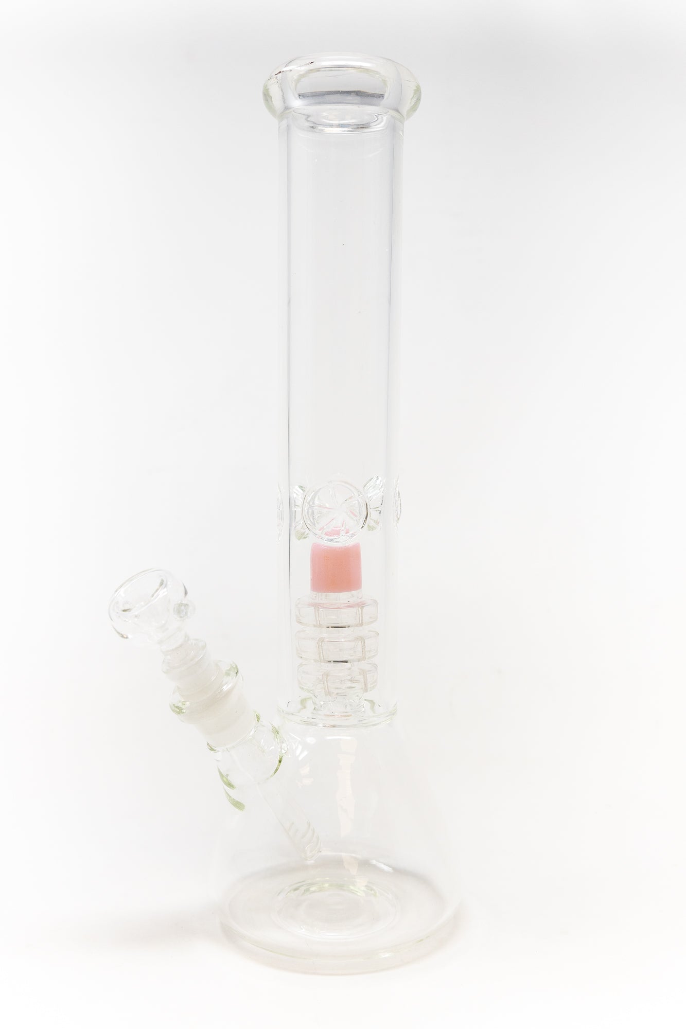 14" Pink Slime Percolator Beaker Bong w/ Ice Catcher