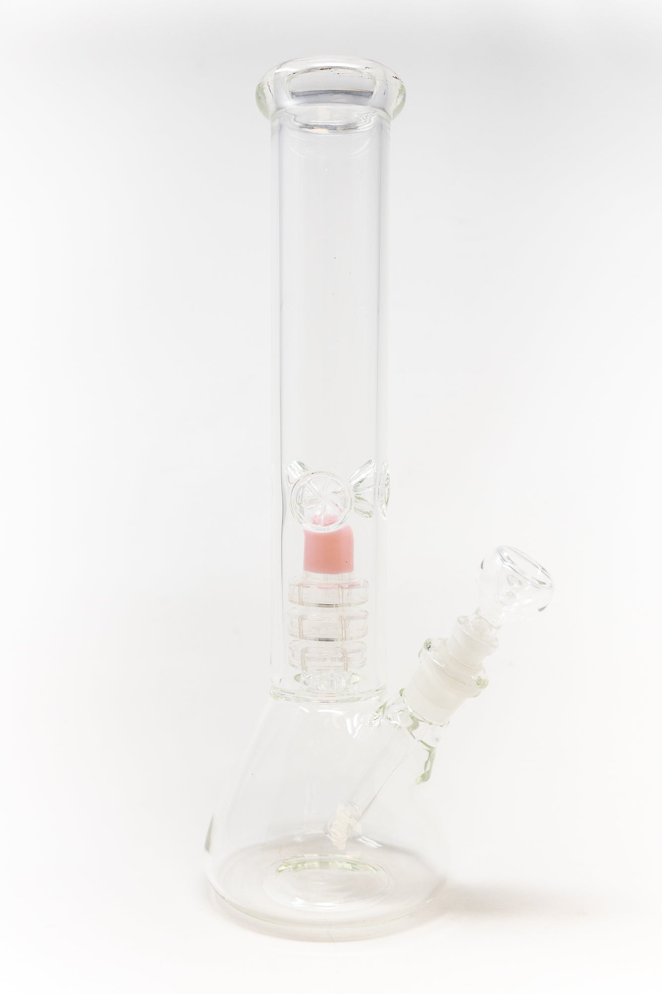 14" Pink Slime Percolator Beaker Bong w/ Ice Catcher