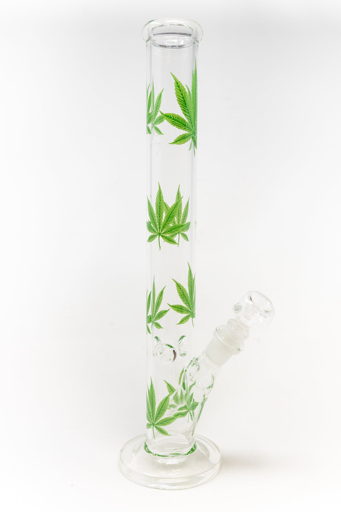 14" Green Leaf Shooter Bong w/ Ice Catcher