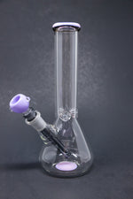 10" Milky Purple Middle Accent Beaker Bong