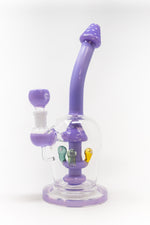 10" Purple Mushroom Shower Bend Bong