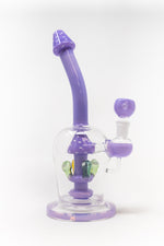 10" Purple Mushroom Shower Bend Bong