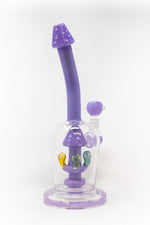 10" Purple Mushroom Shower Bend Bong