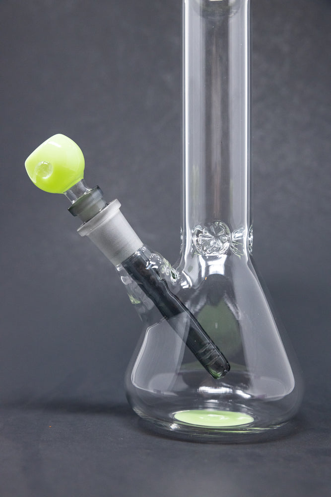 10" Milky Green Middle Accent Bong