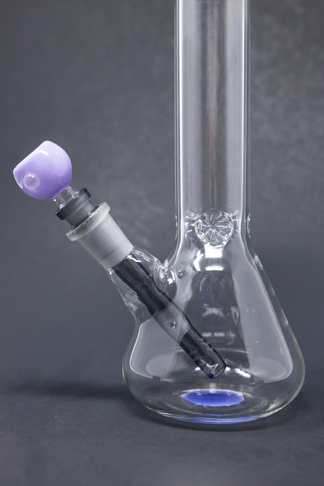 10" Milky Purple Middle Accent Beaker Bong
