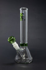 11” Stoned Genie Green Middle Accent Bong