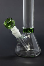 11” Stoned Genie Green Middle Accent Bong