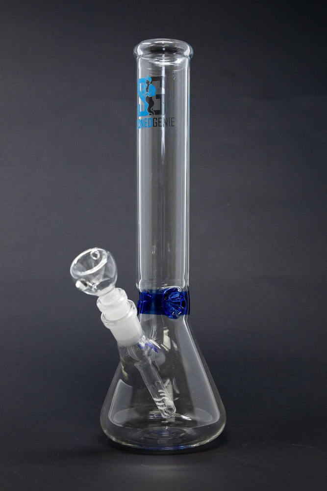 Stoned Genie Blue Middle Accent Bong