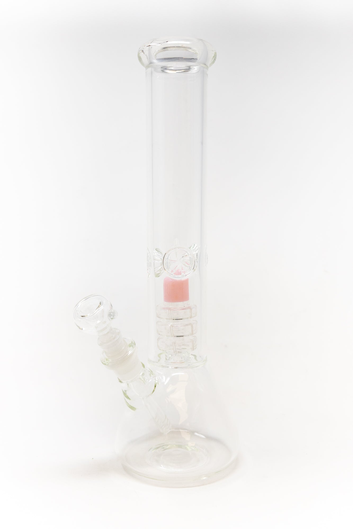 14" Pink Slime Percolator Beaker Bong w/ Ice Catcher