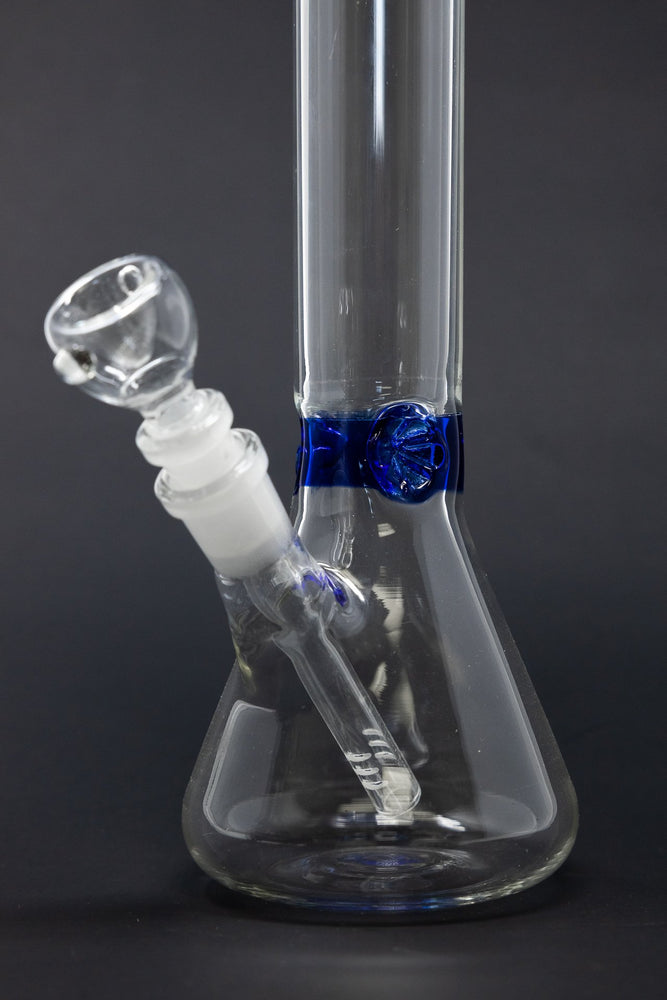 11” Stoned Genie Blue Middle Accent Bong