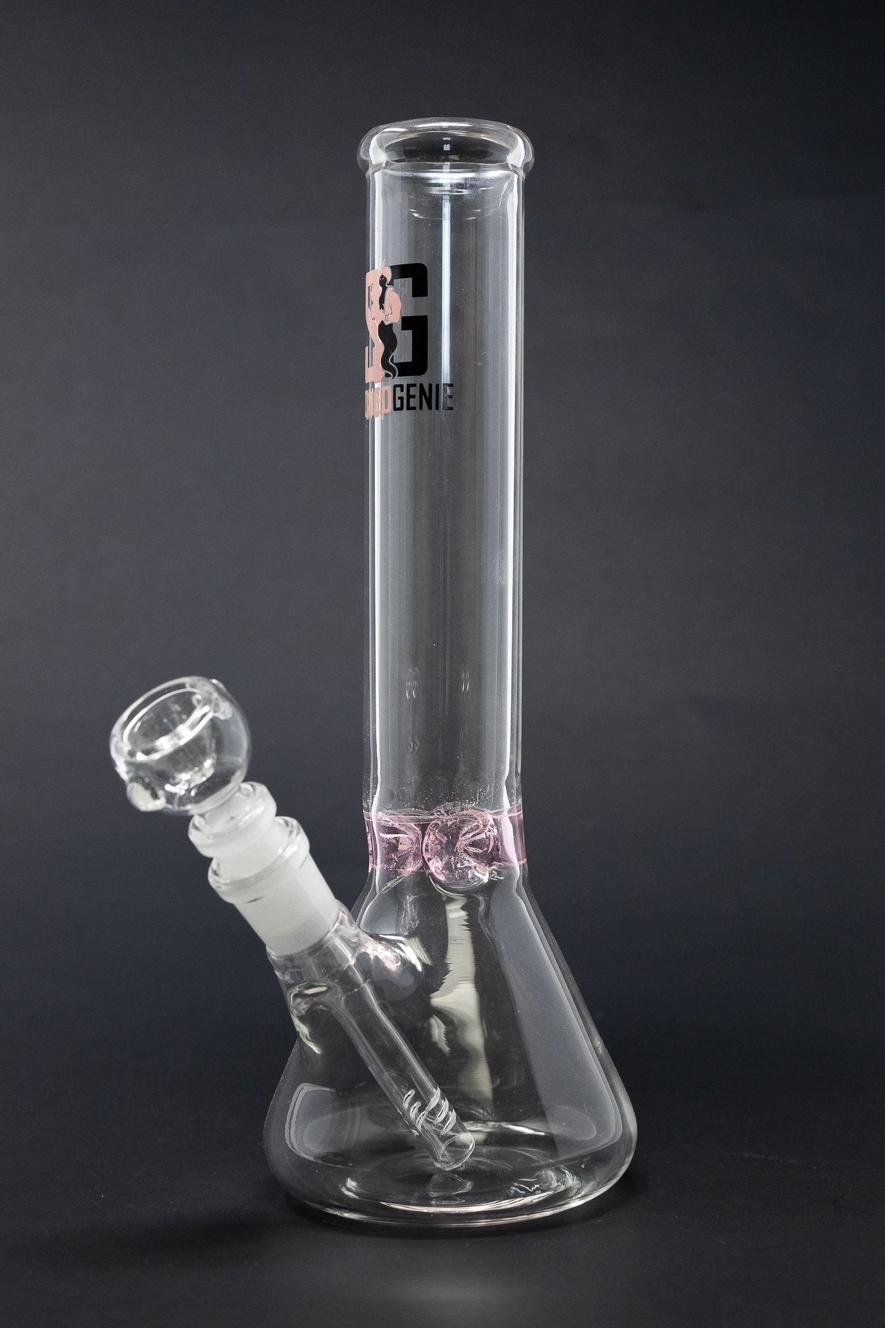 11” Stoned Genie Pink Middle Accent Bong