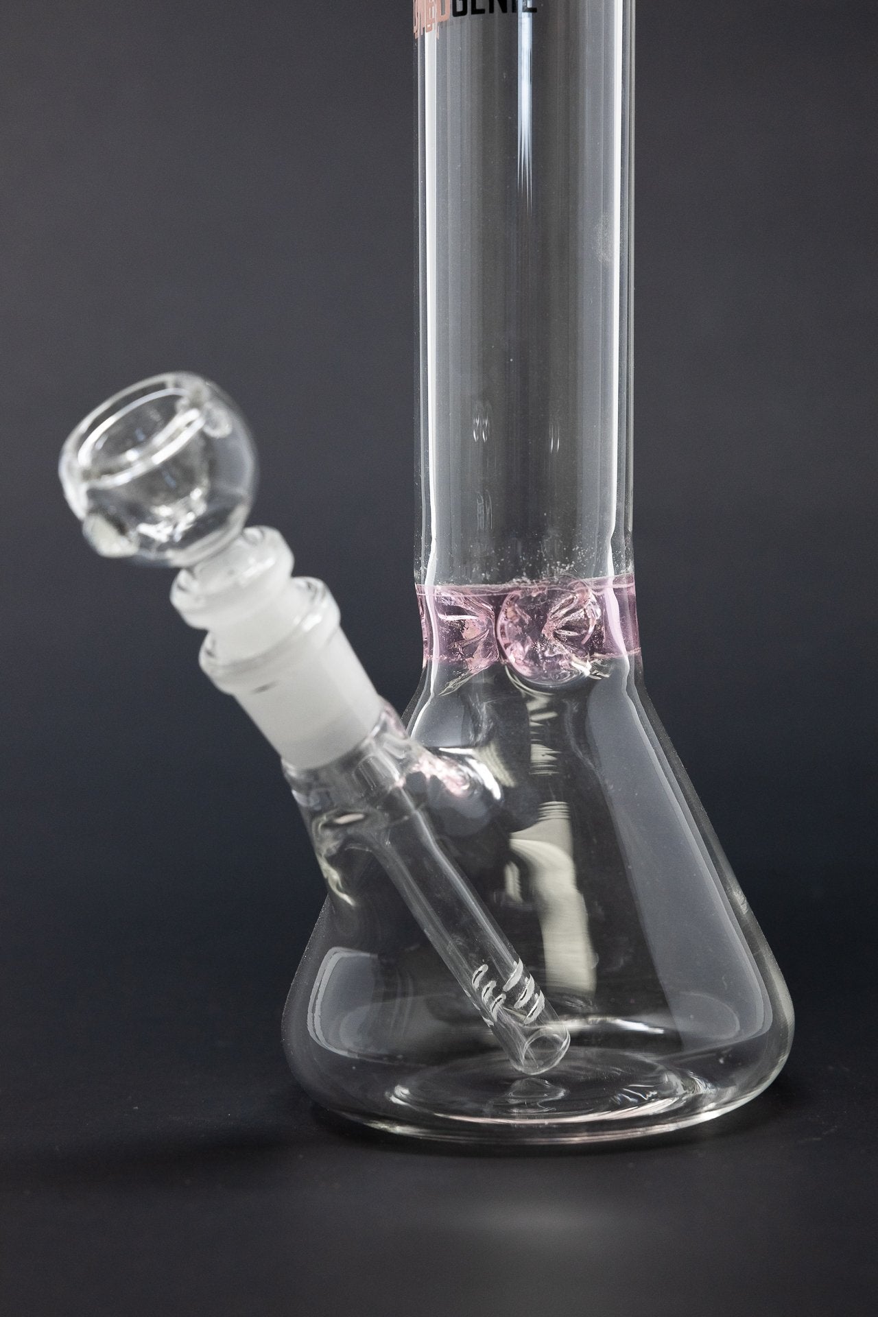 11” Stoned Genie Pink Middle Accent Bong