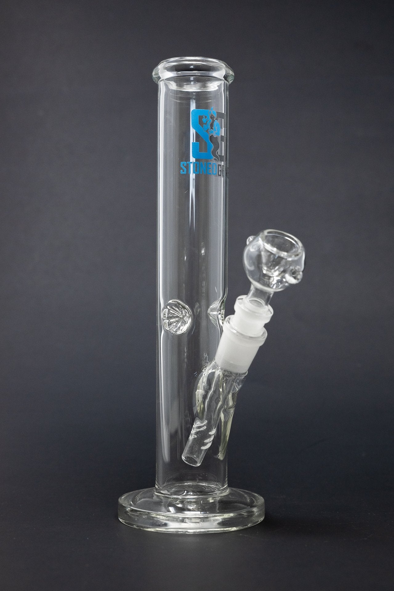 Classic Stoned Genie Straight Shooter Glass Bong w/ Ice catcher