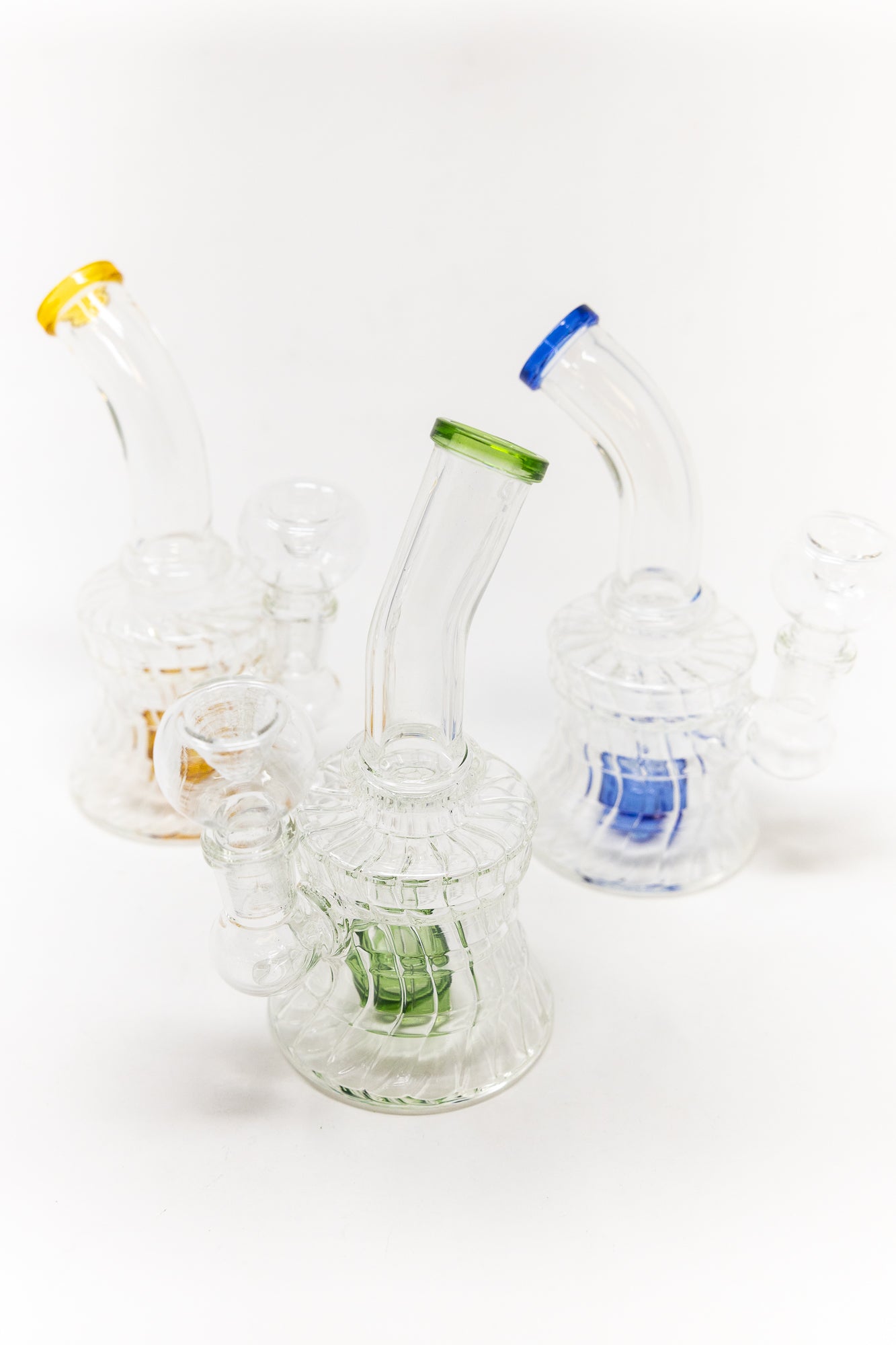 6" Diamond Base Shower Bend Bong